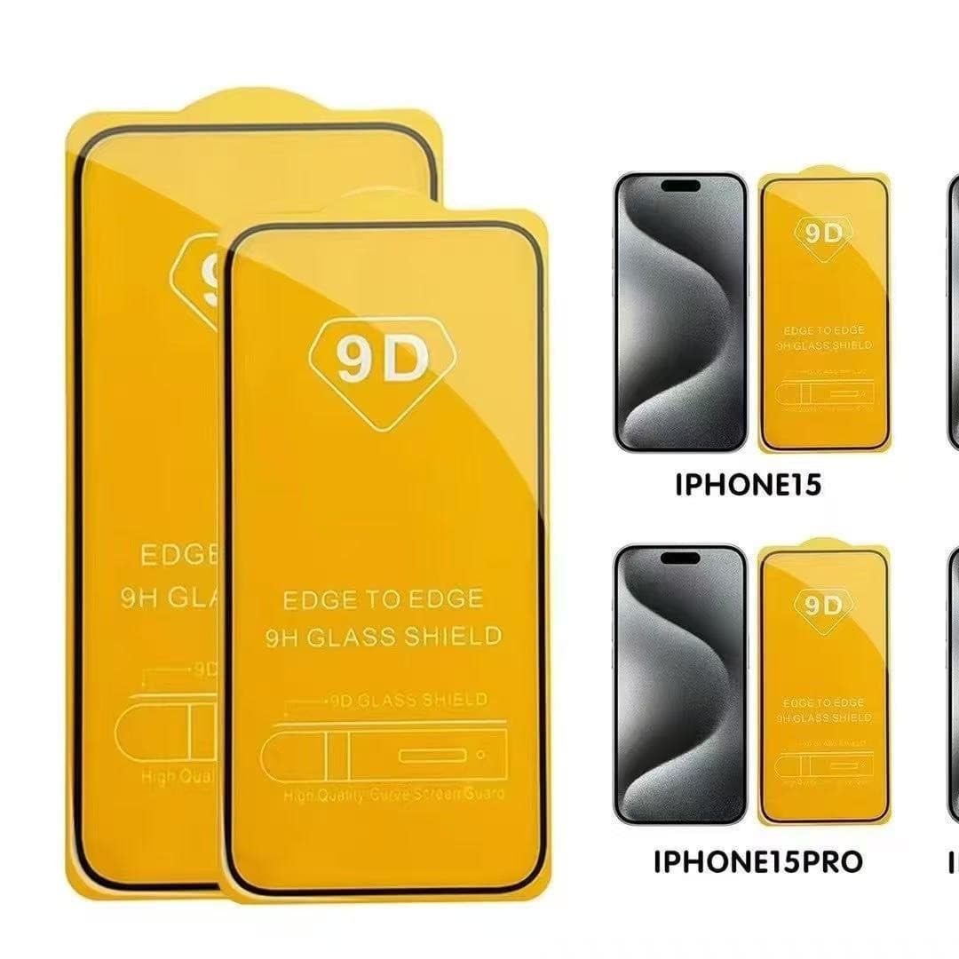 Suitable for 9D Apple 17promax mobile phone protective film Apple 16pro/15 tempered full screen screen printing mobile phone film