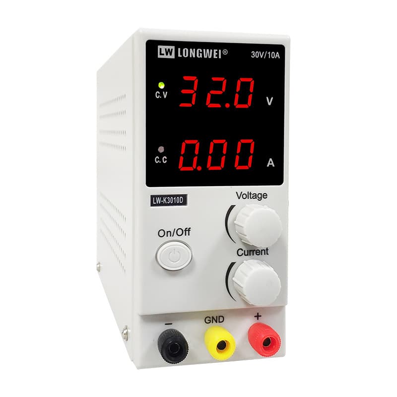 Longwei DC Regulated Power Supply 30V 5A 10A Adjustable 3-Digit Power Supply for Mobile Phone and Laptop Repair Aging Test