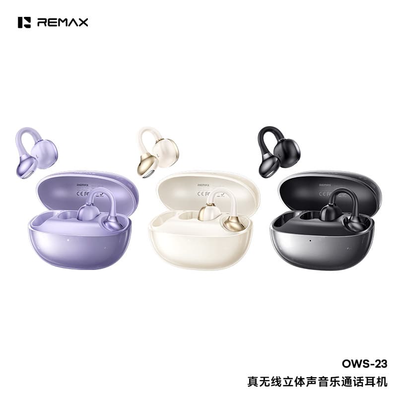 REMAX Ear Clip OWS Wireless Bluetooth Super Long Battery Life In-Ear Call 6.0 Bluetooth Headset OWS-23