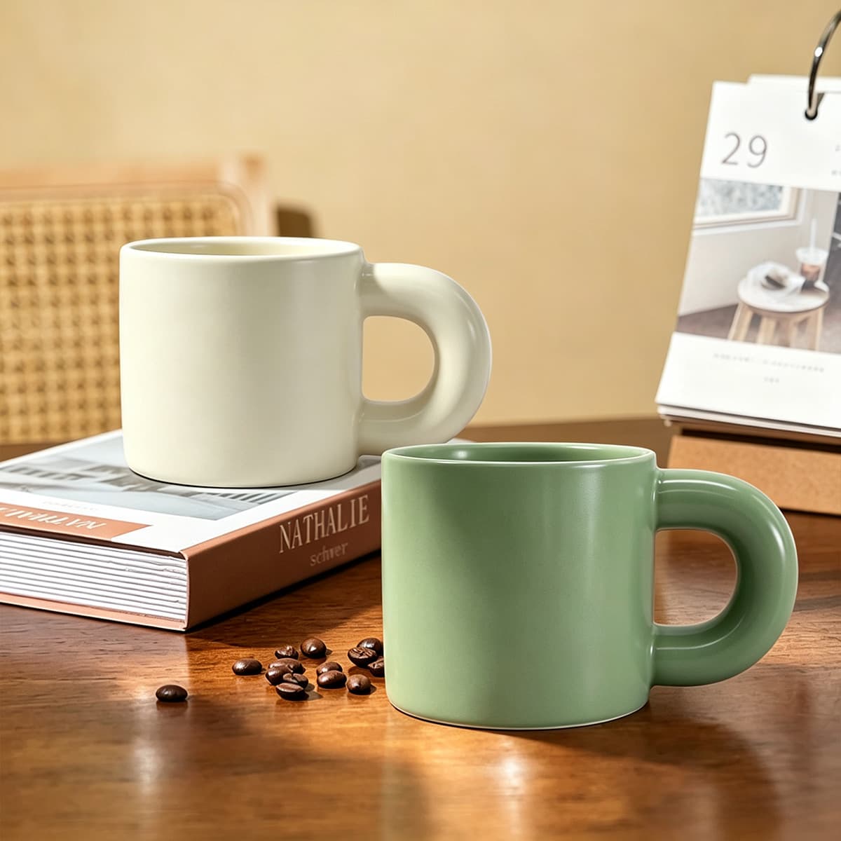 New internet celebrity ins style fat ceramic cup with high appearance value for home office cup customizable gift mug