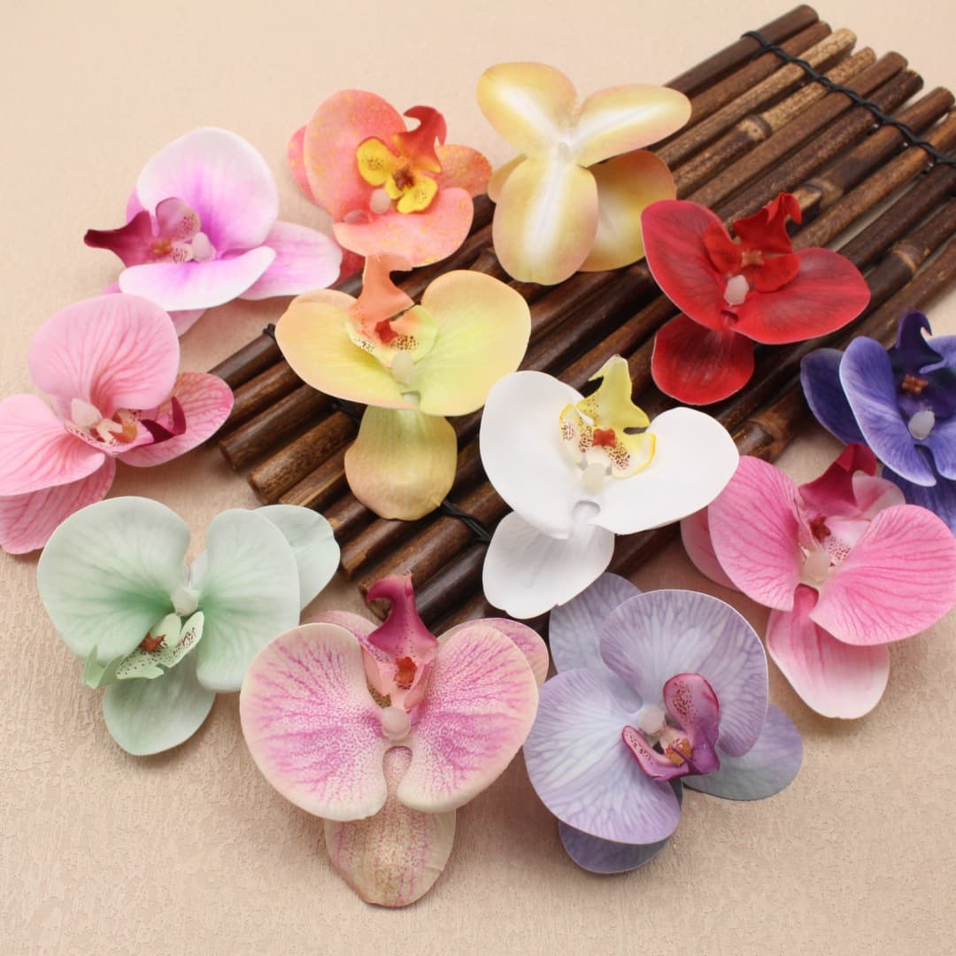 New 3D Printed Simulation Phalaenopsis Orchid Artificial Flower DIY Gift Clothing Decoration Exquisite Photo Prop Wedding Wholesale