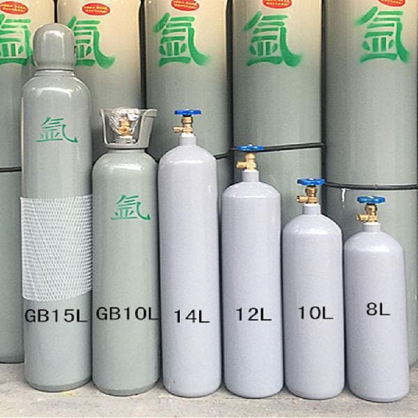 Industrial Oxygen Cylinder 40L High-Pressure Oxygen Tank 10L 15L Small Argon Nitrogen Carbon Dioxide Helium Acetylene Steel Cylinder
