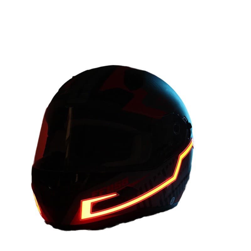 EL Helmet Light Strip Set Night Riding Warning Light Ultra-Thin Flexible EL Cold Light Strip Helmet Decorative Ambient Light Bar