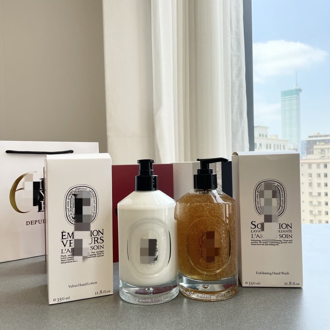 DIJIA Hand Wash Gift Set - Velvet hand cream + exfoliating hand cleanser combo, 350ml set gift box.
