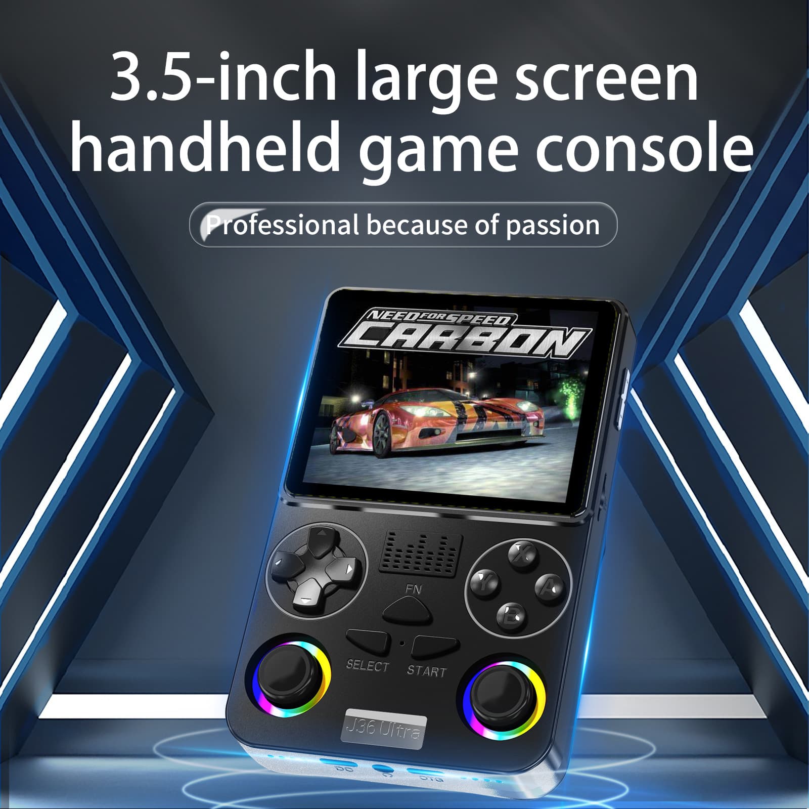 Global Multiplayer YouTube Game Console J36 Ultra Android Handheld Game Console Portable Gaming Device WiFi