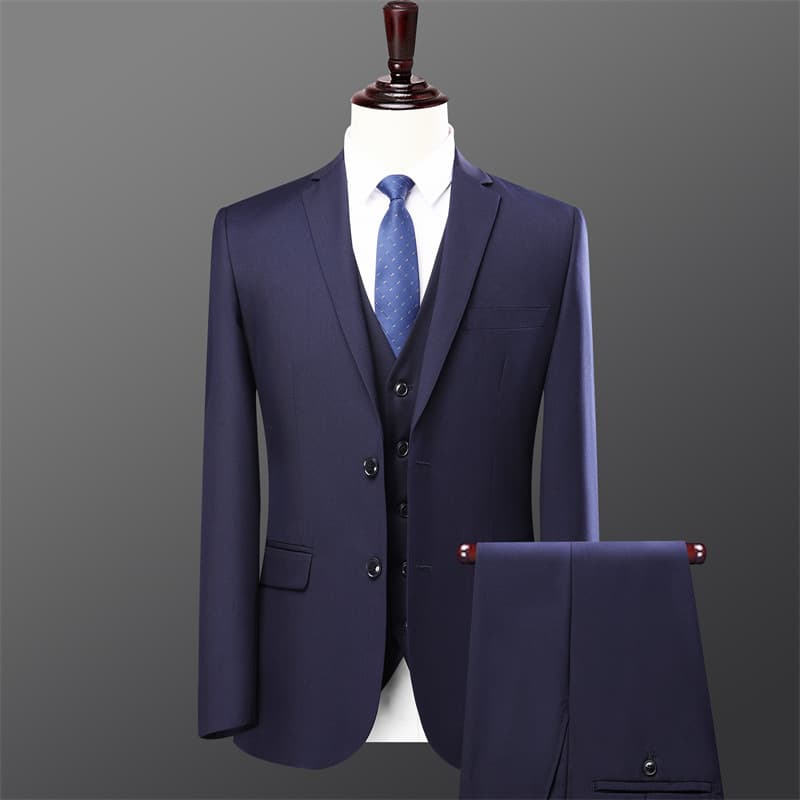 Men's Korean Two-Piece Suit Wedding Attire Spring/Autumn New Arrival Youth Fashion Casual Suit Set