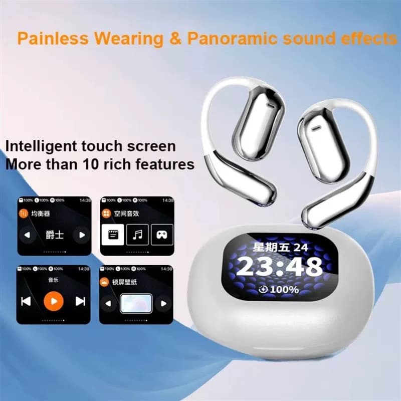 AI Smart Real-Time Translation Bluetooth Earbuds Cross-Border Hot Selling Q16pro Bluetooth Earbuds OWS Open-Ear Style