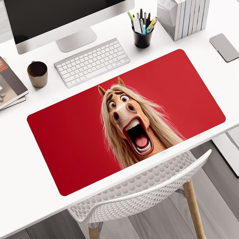 Year of the Horse personalized mouse pad office abstract funny cartoon horse keyboard mouse pad zodiac anti-slip rubber table