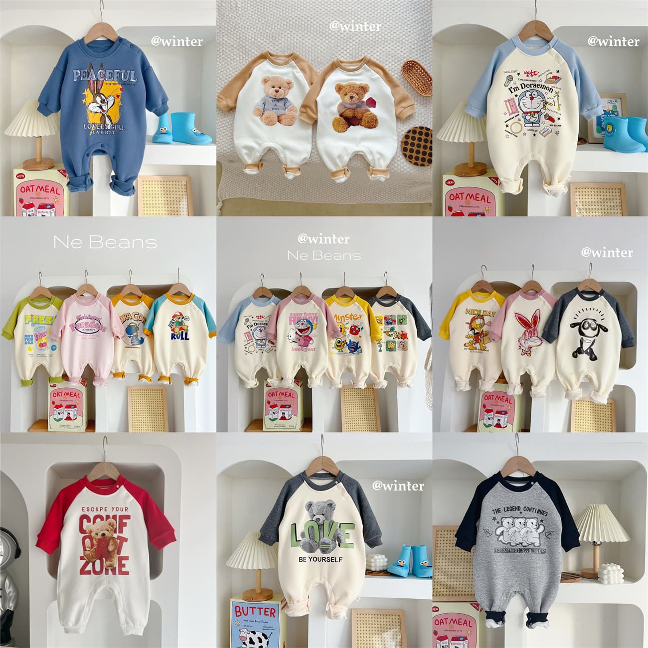 Warm Fleece Lined Outfit for Babies And Toddlers Unisex Designer Romper Suit Suitable for Autumn And Winter Months