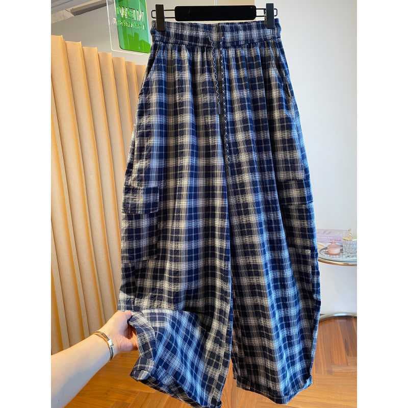 Retro-chic style women's 2025 new loose casual wide-leg pants that flatter the figure, conceal any sagging, and are reminiscent of banana pants.
