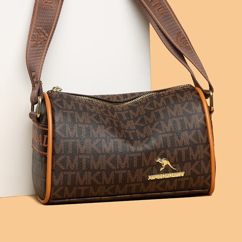 Foreign Trade Wholesale Premium Single-Shoulder Women's Bag 2026 New Style High-End Feel Vintage Print One-Shoulder Bag Elegant Crossbody Women's Bag