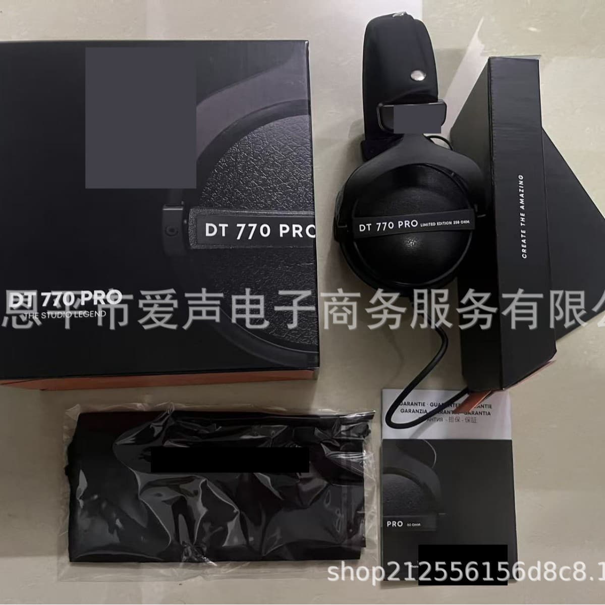 DT770 Pro monitoring headphones, velvet 990 earmuffs, comfortable to wear, open sound field, wide sound quality and pure sound quality