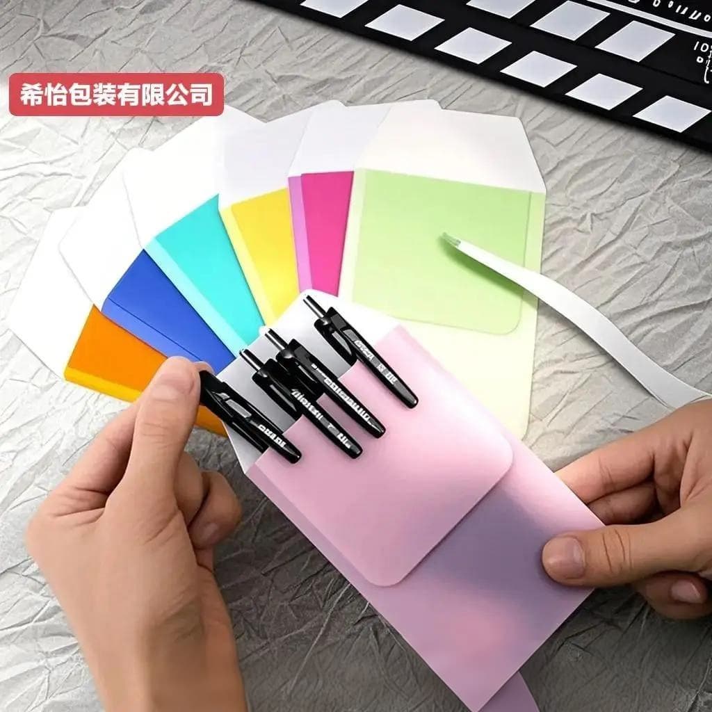 Square Pencil Case Double Layer Leak-Proof Ink Doctor Pocket White Coat Workwear Special Storage Ink Stationery Waterproof