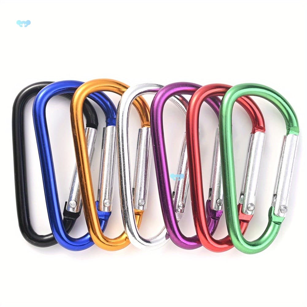 100pcs Aluminum D Ring Clasps Assorted 24x45mm Clip D Shape