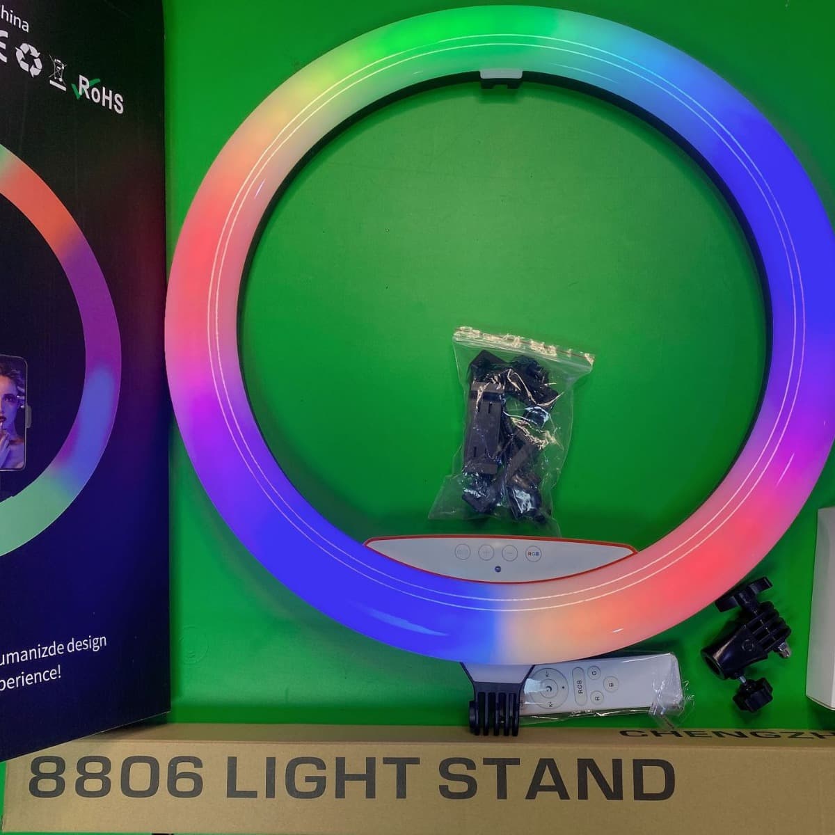 22-inch RGB Ring Light Cross-Border Live Streaming Light Supply, 22-inch Beauty Fill Light for TikTok