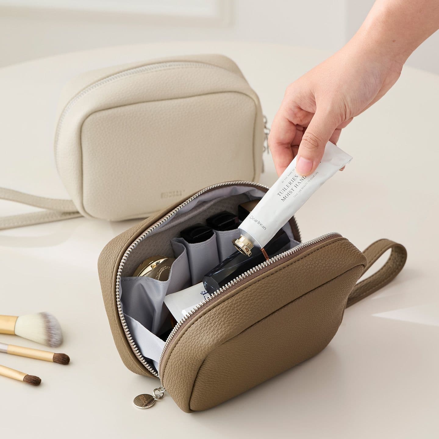 Portable storage bag women's cross-border cosmetic bag travel small lipstick waterproof storage bag large capacity liner bag cosmetic bag