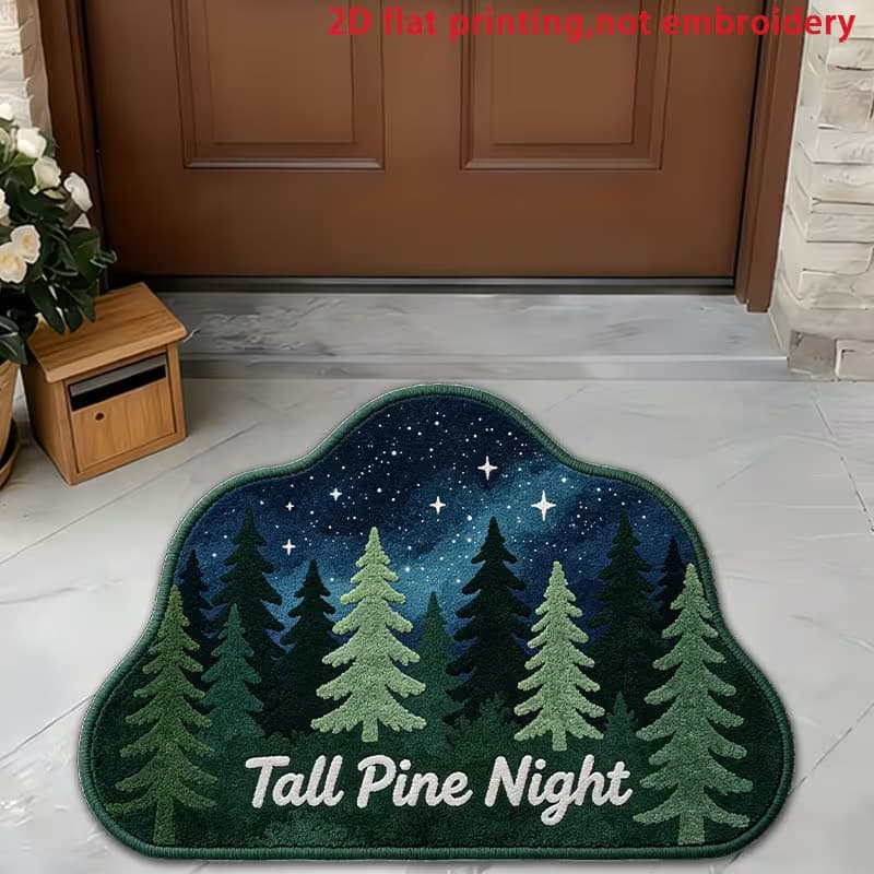 Cross-border TEMU American style fresh and natural style imitation cashmere floor mats for home bedrooms, skin-friendly and soft foot mats can be shipped on behalf of others