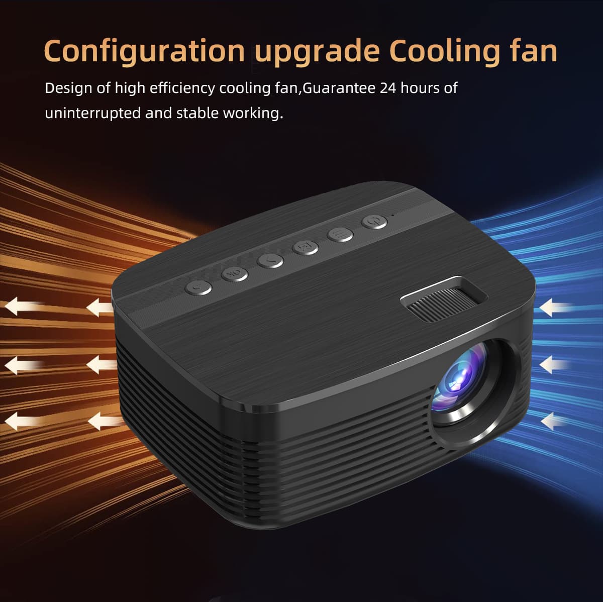 Cross-border mini portable LED projector outdoor micro 1080P mobile phone wireless same-screen version supports WIFI