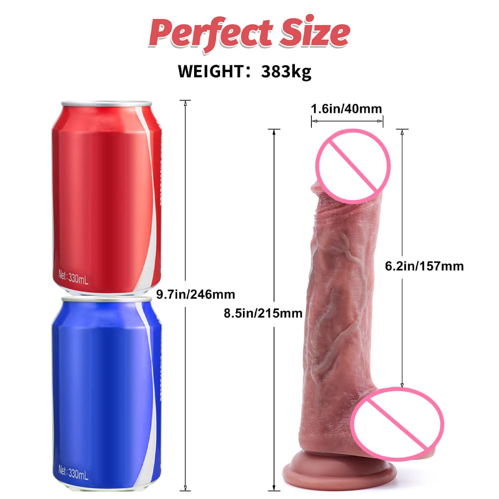 Cross-Border Silicone Soft Flesh Realistic Vein Dildo, Female Fake Penis Masturbator Adult Sex Toy