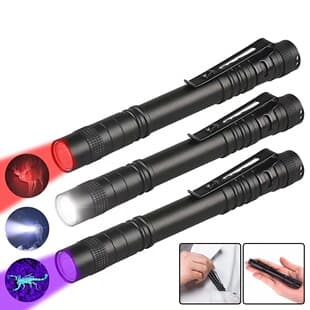 Cross-border Mini Small Flashlight Aluminum Alloy Pen Shape Household AAA Outdoor Strong Light Flashlight Wholesale