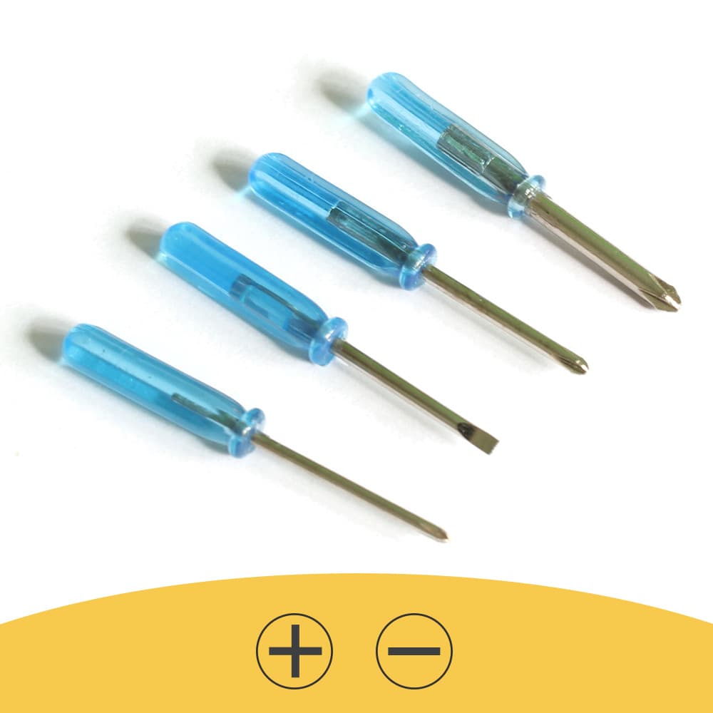 Blue Mini Phillips and Slotted Small Screwdriver, Screwdriver, Phone Toy Repair Gift Small Screwdriver