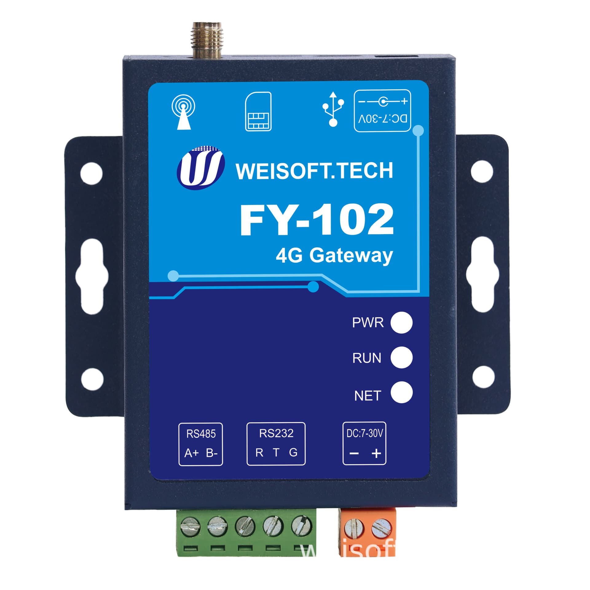 4G module gateway, MODBUS serial port gateway, MQTTT gateway, meter reading gateway, RS485/RS232_FY102