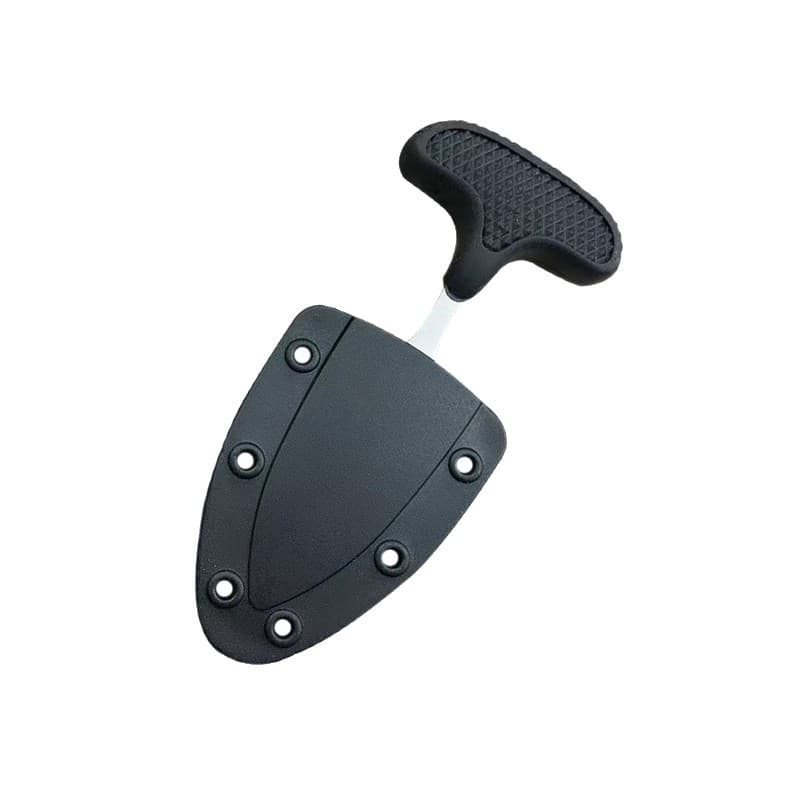 Multifunctional Stainless Steel Plastic Handle Serrated Straight Knife Portable Mini Camping Utility Knife for Opening Packages 2