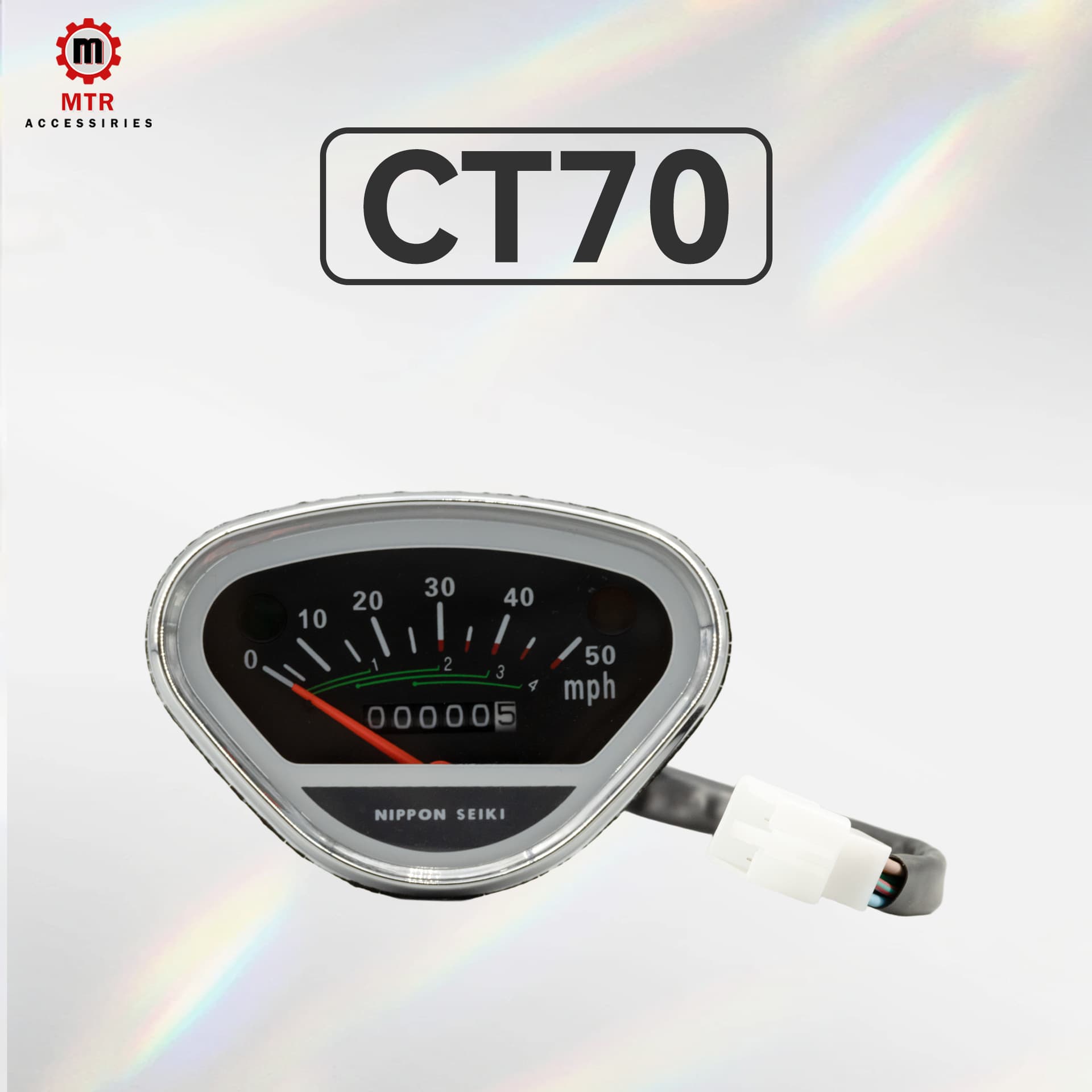 DAX CT70 Motorcycle Parts Speedometer Odometer 6Pin Interface Speed Gauge 6V12V