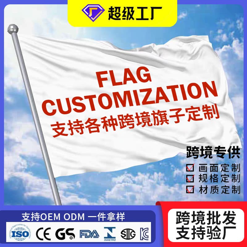 Factory supply cross-border flag 3X5FT100D campaign flag holiday foreign trade flag background cloth support flag
