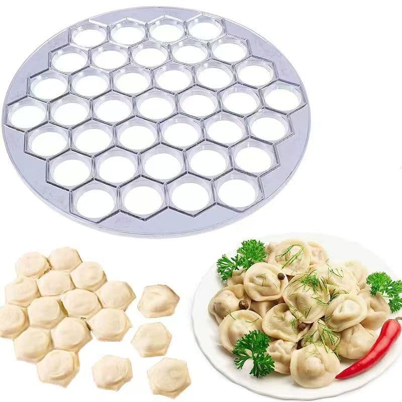 Cross-border dumpling making artifact 37-hole dumpling mold aluminum alloy dumpling mold lazy dumpling making artifact manufacturer direct sale