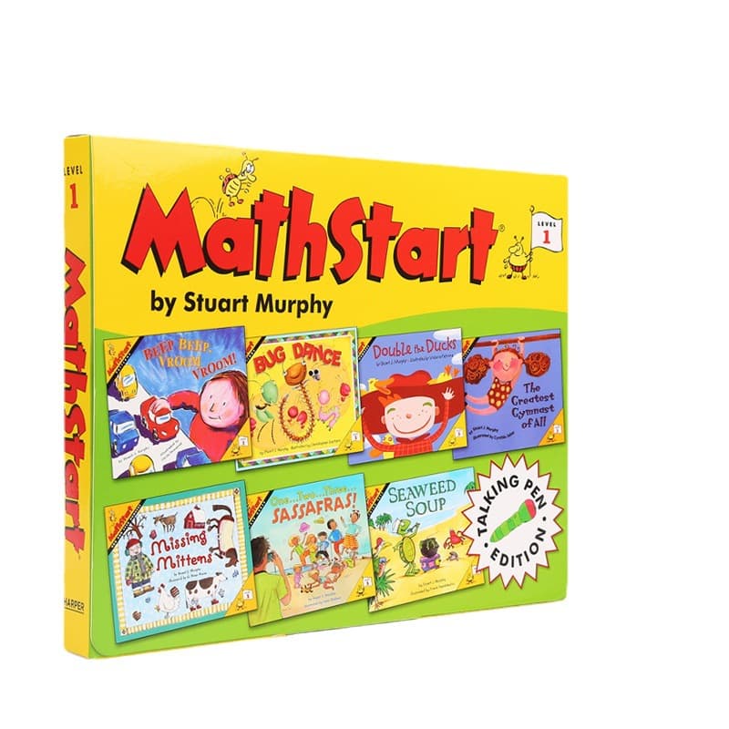 English original Math Start third series 7-volume mathematics enlightenment children's book picture book English cognition click to read