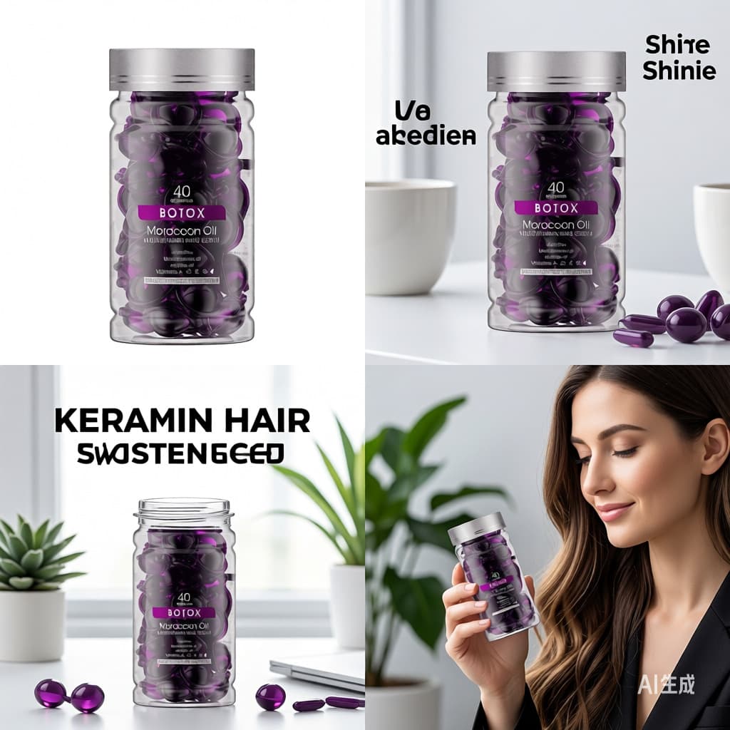 Cross-border Keratin Hair Serum with Multi-Vitamins, Nourishing and Smoothing Hair for Silky Softness, Wholesale in Full English