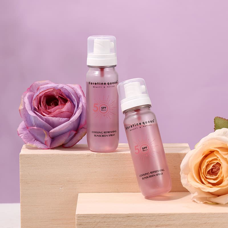 Sunscreen Spray Cross-Border Ice Cool UV Protection Spray Refreshing Non-Sticky 50+ Protection Spray Wholesale