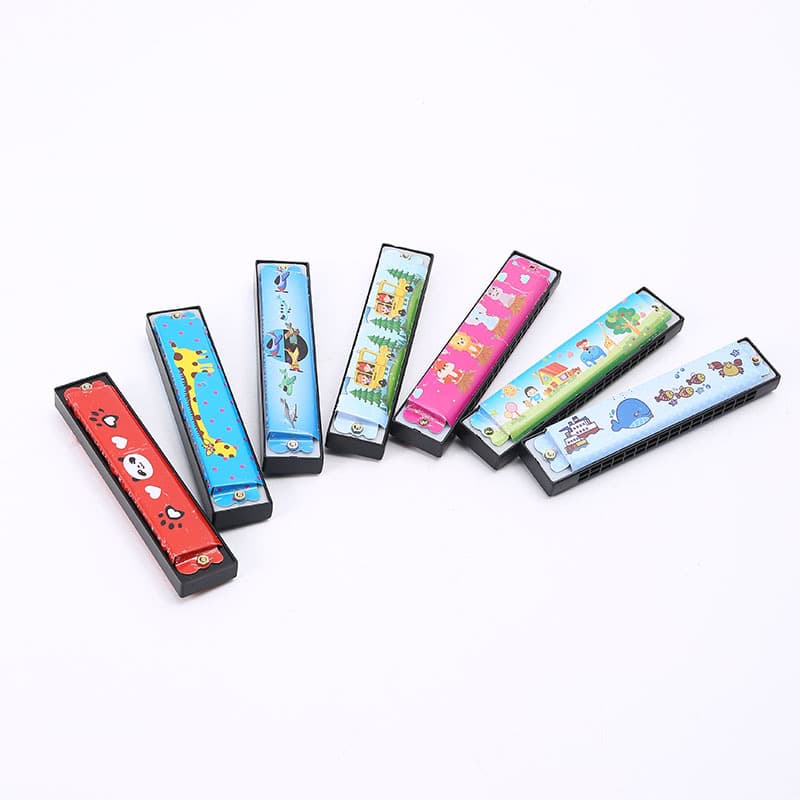 Children's 16-Hole Tin Harmonica for Kindergarten and Elementary School Beginners, Cross-border Wholesale of Wind Instrument Toys