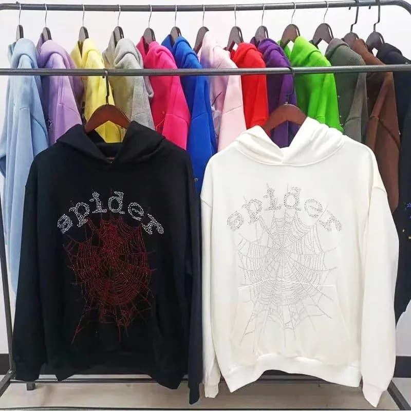 Cross-border high-quality original Sp5der hoodie 450G heavy fleece unisex hooded sweatshirt Amazon cross-border exclusive