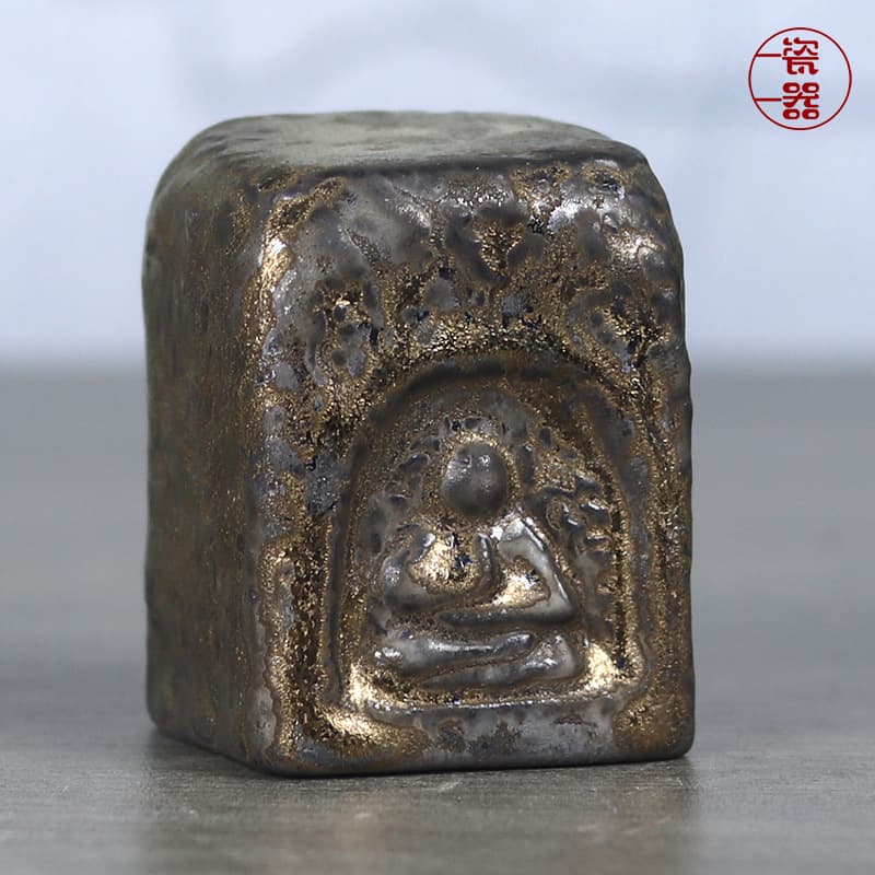 Dunhuang Gilded Lid Rest Zisha Teapot Lid Rest High-End Teapot Lid Rest Gaiwan Tea Pet Ornament Tea Ware Tea Set