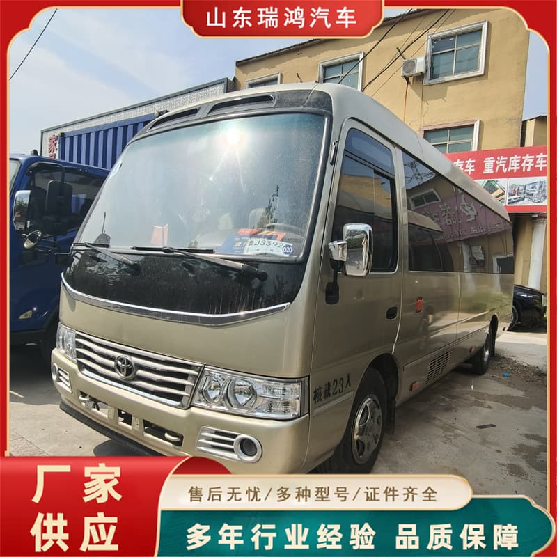 Sale In Stock 99% New Coach Toyota Coaster 19-23 Seater Medium Bus Cross-border with Documentation