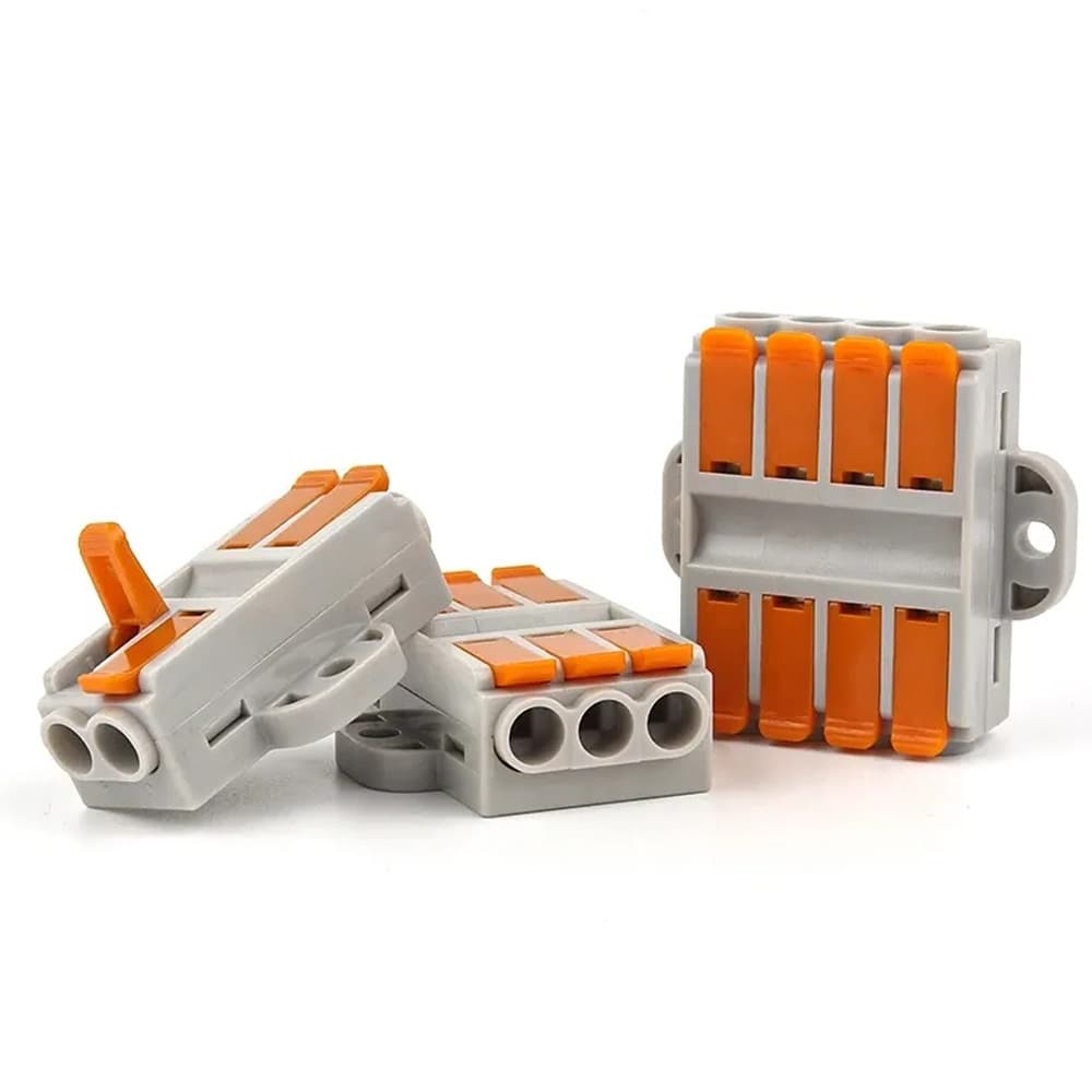 PCT-223 Three-in Three-out Home Electrical Lighting Wiring Connector Quick Connect Terminal