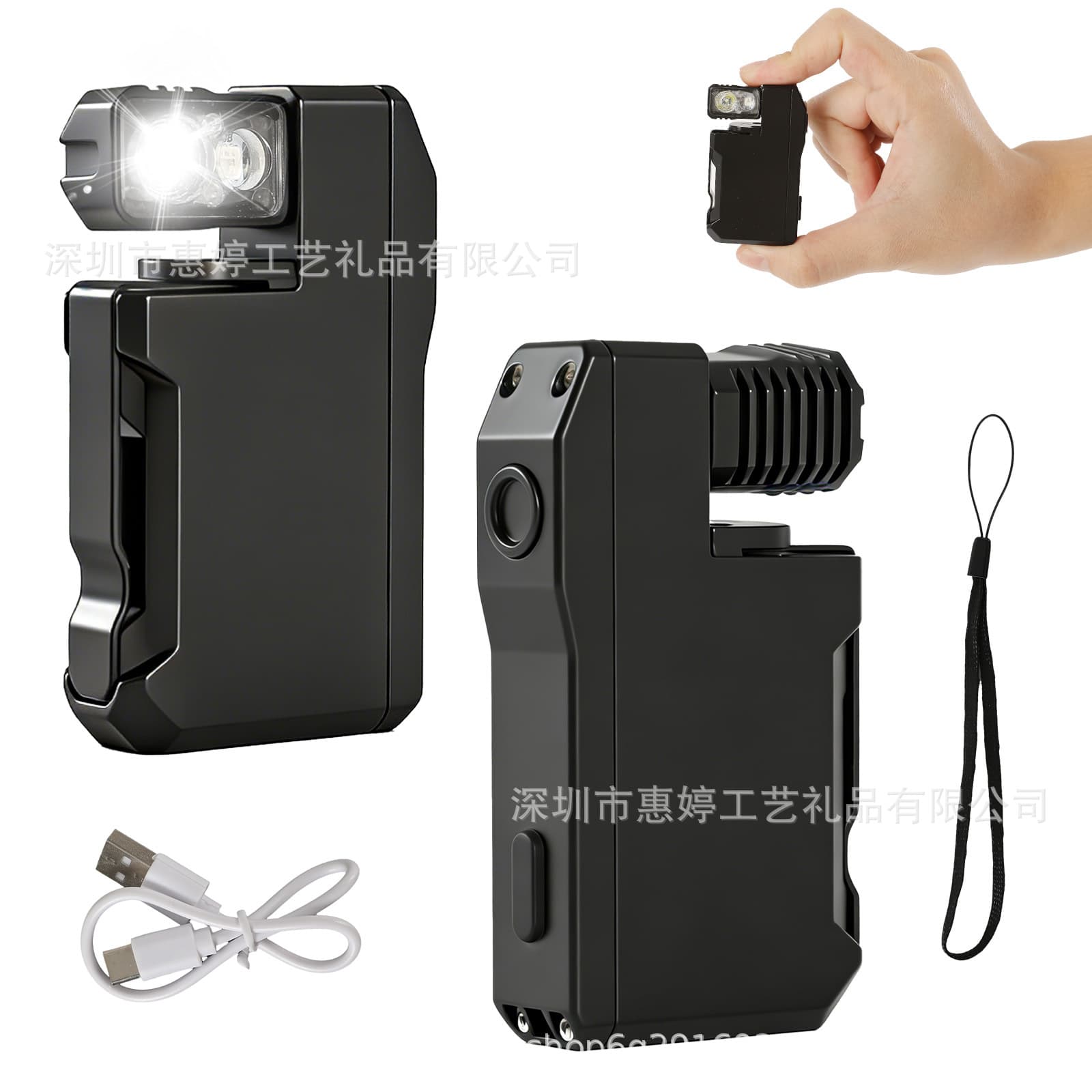 EDC flashlight EDC light 400 lumens magnetic portable mini rechargeable flashlight