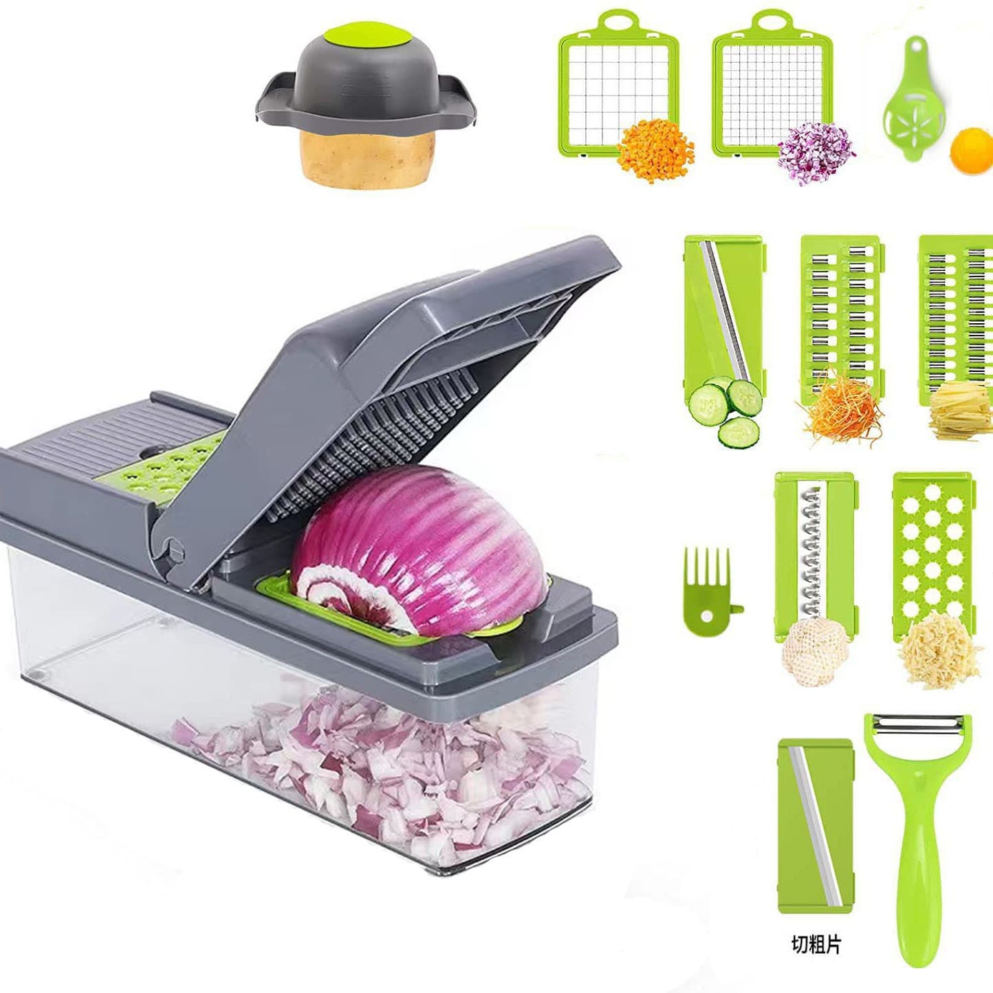 Kitchen Multi-Function Slicer Dicer for Potato Thread Shredder Tool Easy to Clean Durable Material Ideal for Preparing Meals