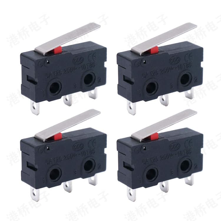 Micro Switch KW12-3Z-2 Three-Pin Straight Lever 5A 250VAC Travel Limit Switch Momentary Switch