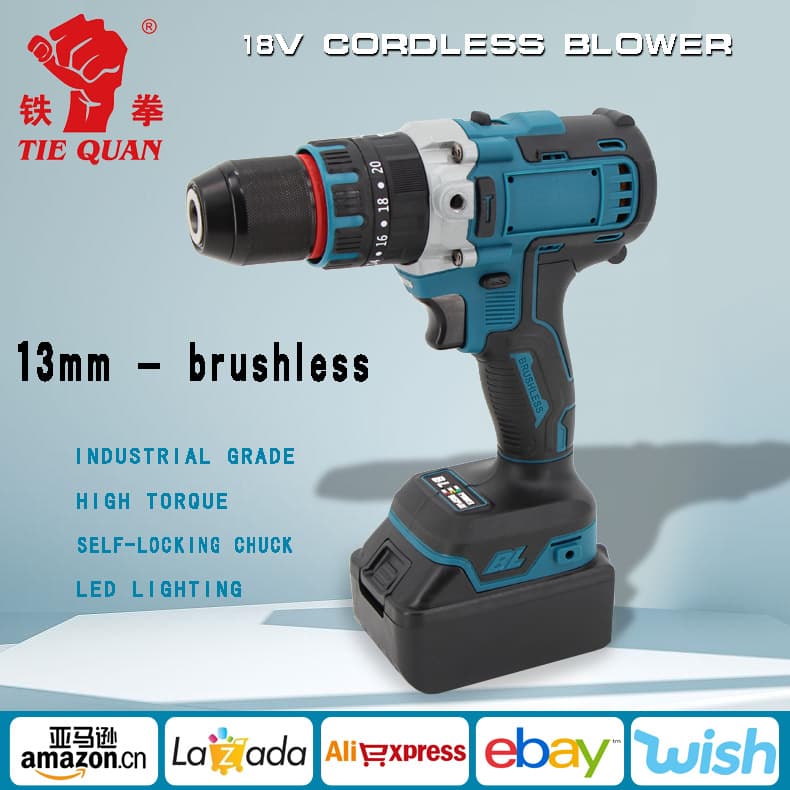 Iron Fist Factory Direct Supply 13mm Electric Screwdriver Rechargeable Hand Drill Multifunctional Household Lithium Drill