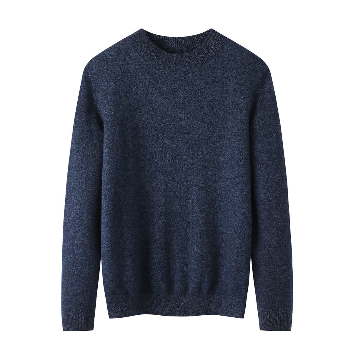 Brand cut label autumn/winter new men's solid color round neck warm comfortable casual base layer cashmere sweater Z4Q18100
