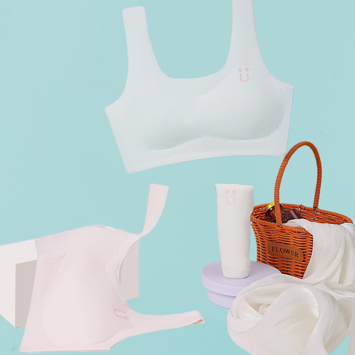 Girls' Bra for Ages 7-15, Middle and Elementary School Students, Developmental Stage Vest, Seamless Bra