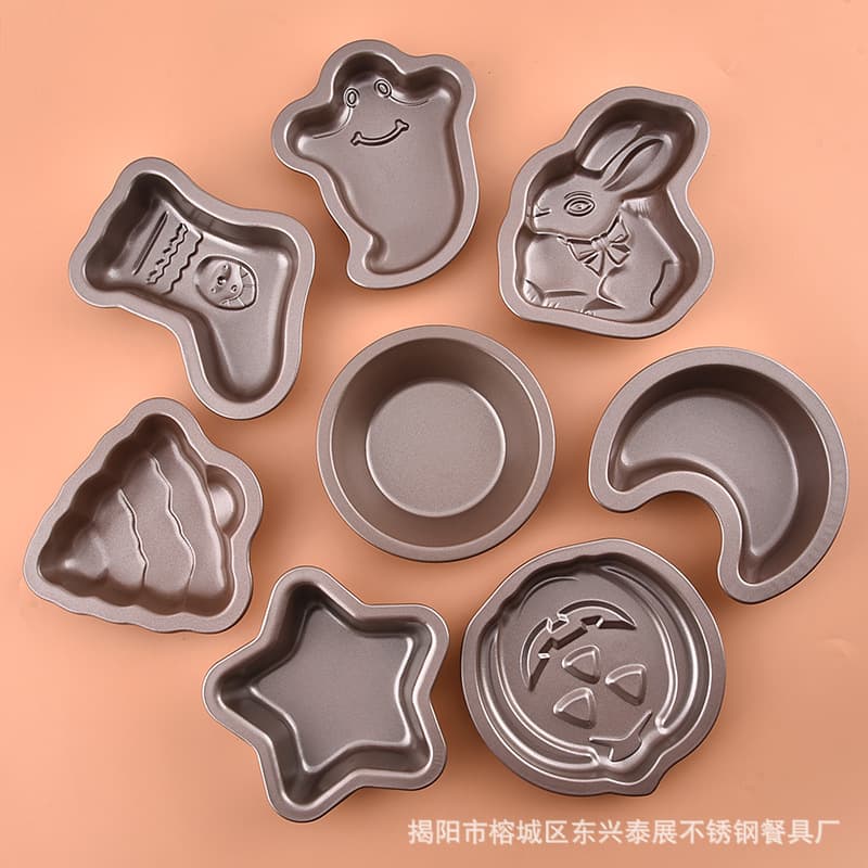 Home Non-Stick Baking Pan Cake Mold Halloween Cake Mold American Toast Box Baking Tool Wholesale
