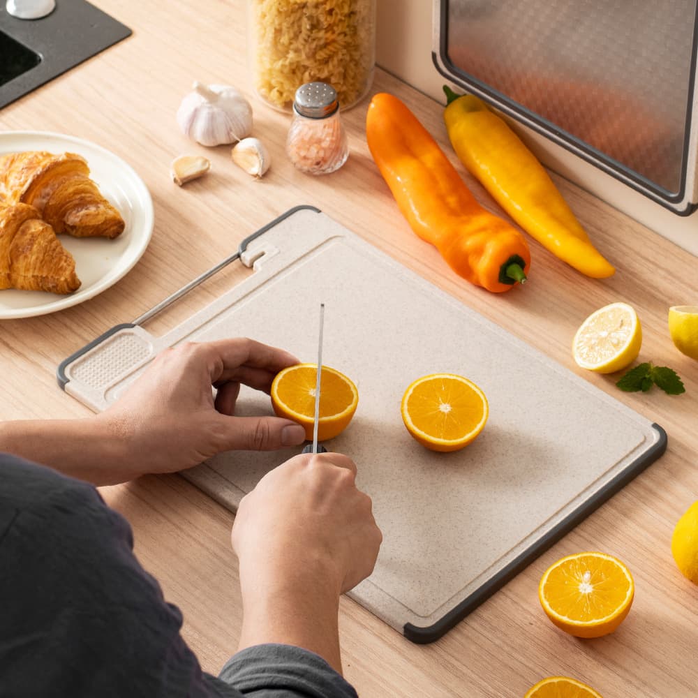 304 stainless steel double-sided cutting board food grade cutting board stainless steel side cutting board kitchen raw and cooked cutting board