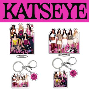 KATSEYE Keychain New Album Pinky UP Accessory Figure Kpop Star Standee