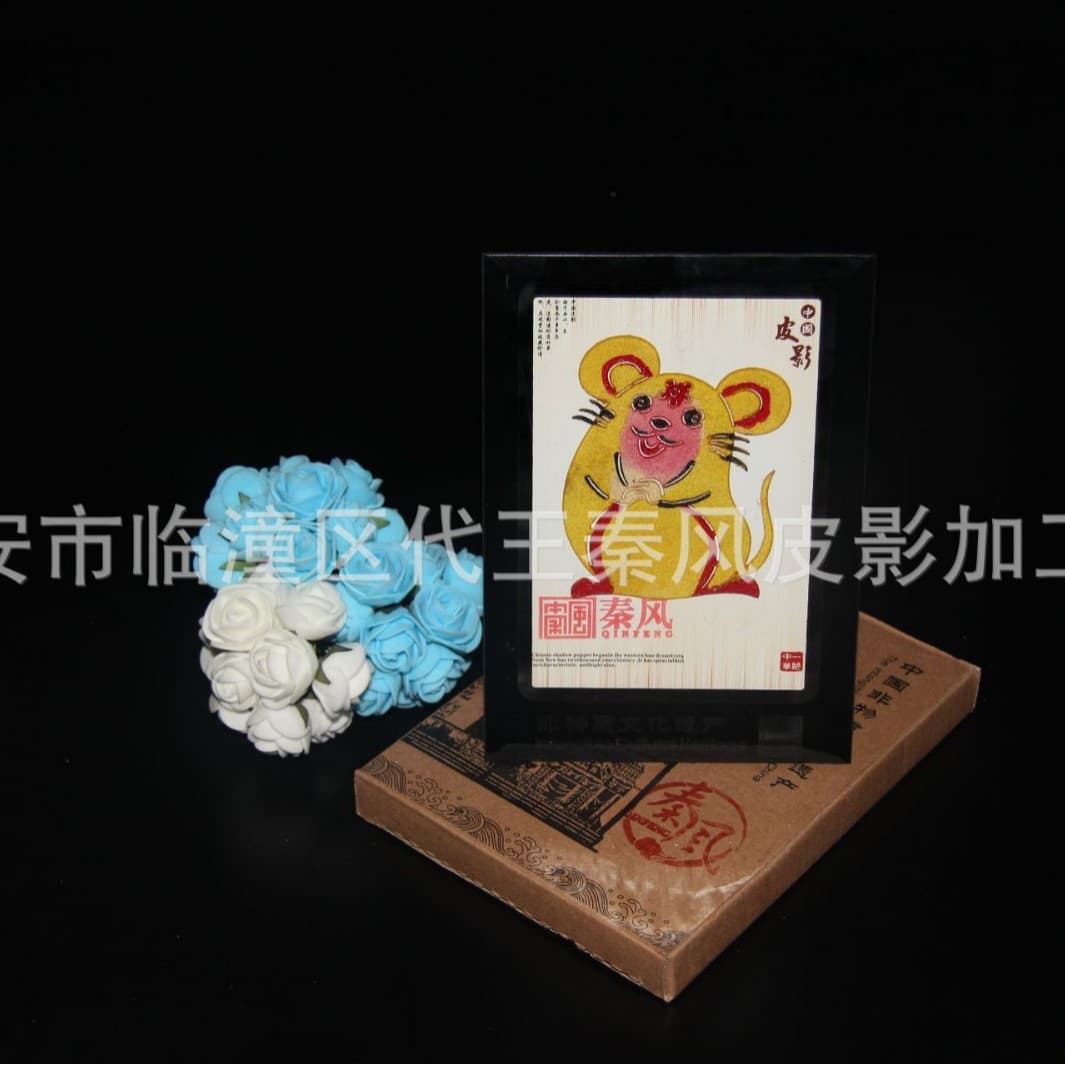 Shadow puppet small crystal frame cartoon zodiac table crafts cartoon shadow puppet ornaments