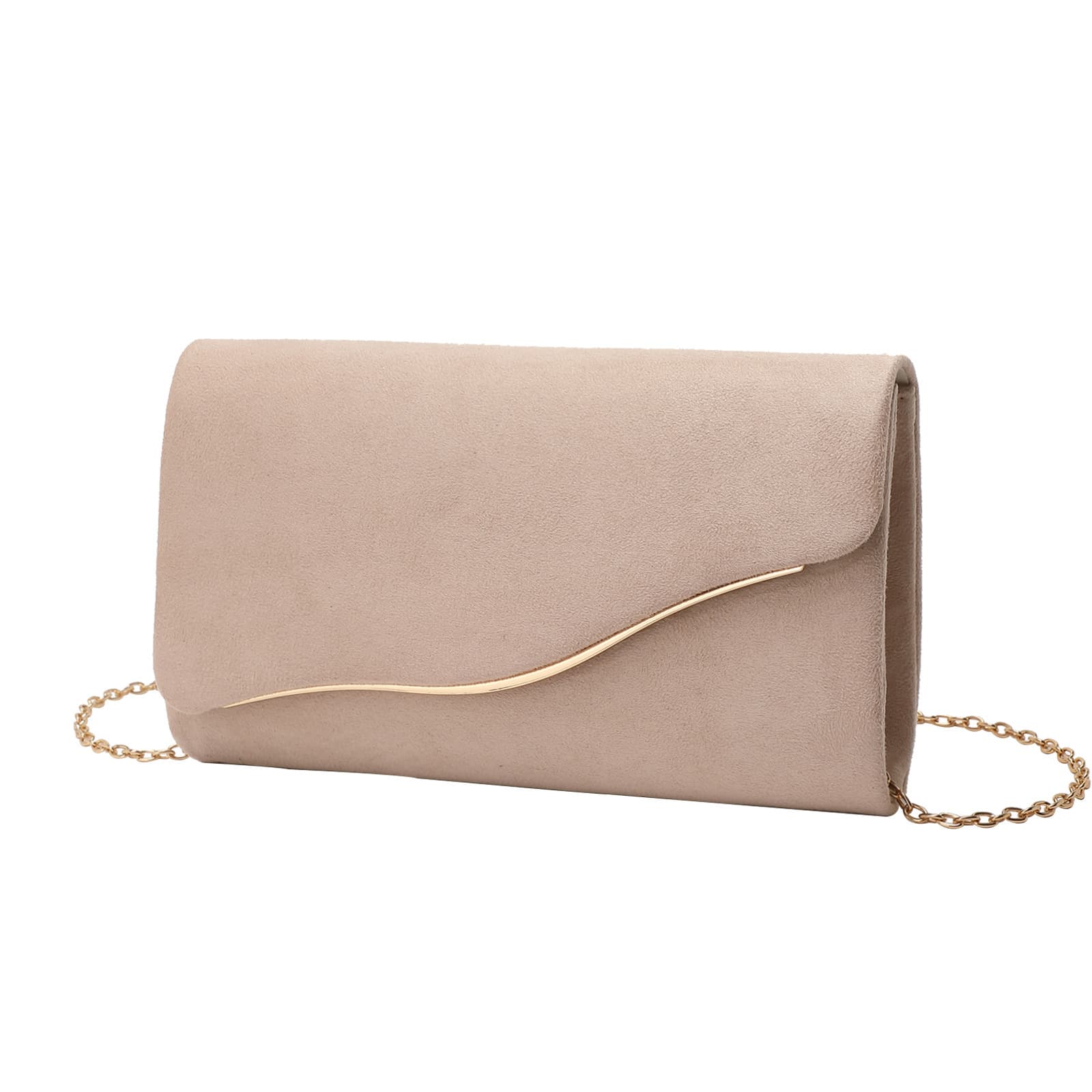 Cross-Border Women's Evening Bag, Fresh, Sweet, Simple and Fashionable Clutch Bag, Elegant Chain Shoulder Crossbody Bag for Women