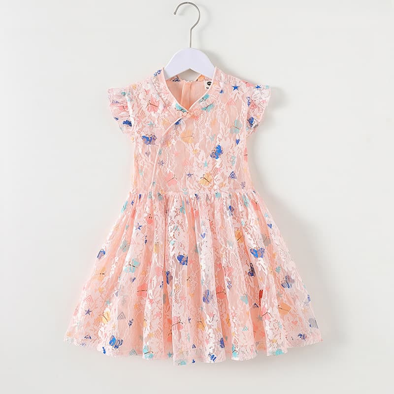 Girls' Summer Dress 2026 New Style Children's Little Girl Korean Style Skirt Fairy Style Summer Fashionable Princess Dress